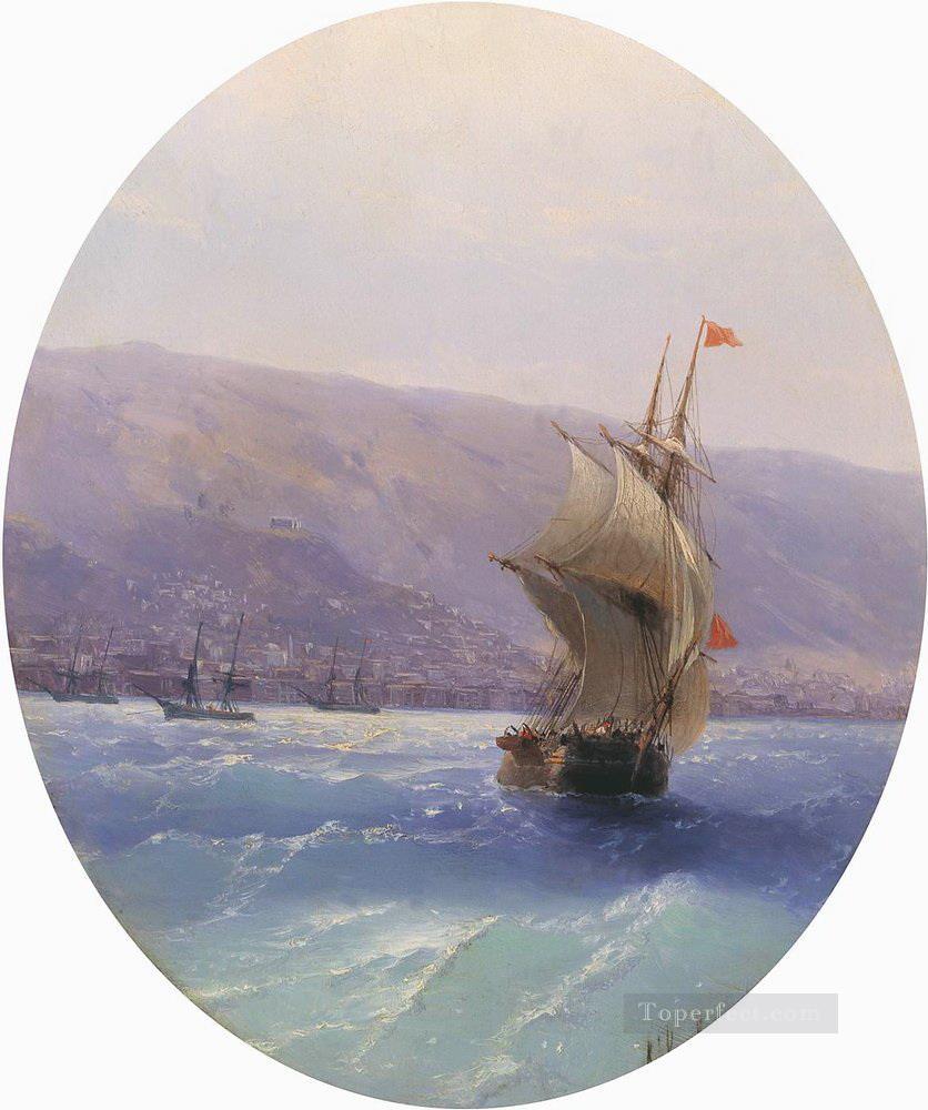 Vista de Ivan Aivazovsky del paisaje marino de Crimea Pintura al óleo